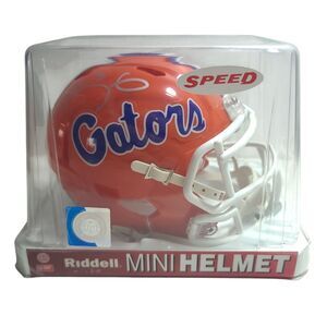 Florida Gators NCAA Riddell Orange Replica Mini Helmet Autographed Signed  NEW